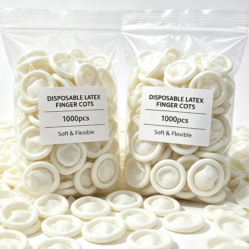 Disposable Gloves Nitrile - ถุงนิ้วแบบใช้แล้วทิ้งสีขาว 100-1000 ชิ้น ป้องกันฝุ่น กันลื่น อเนกประสงค์