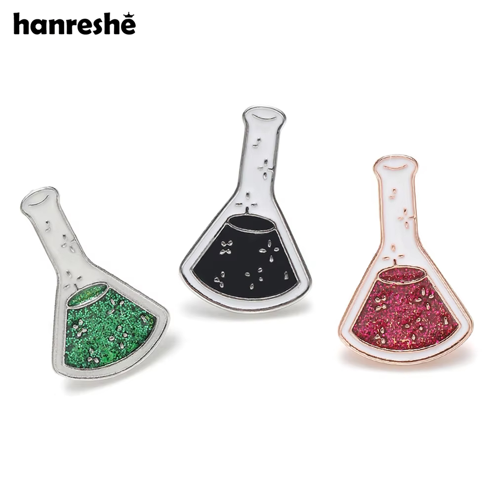 Medical Lab And Science - Hanreshe ชุดเข็มกลัดบีกเกอร์เคลือบด้านวิทยาศาสตร์กระเป๋าเป้สะพายหลังมีปกเสื้อสำหรับแพทย์แพทย์