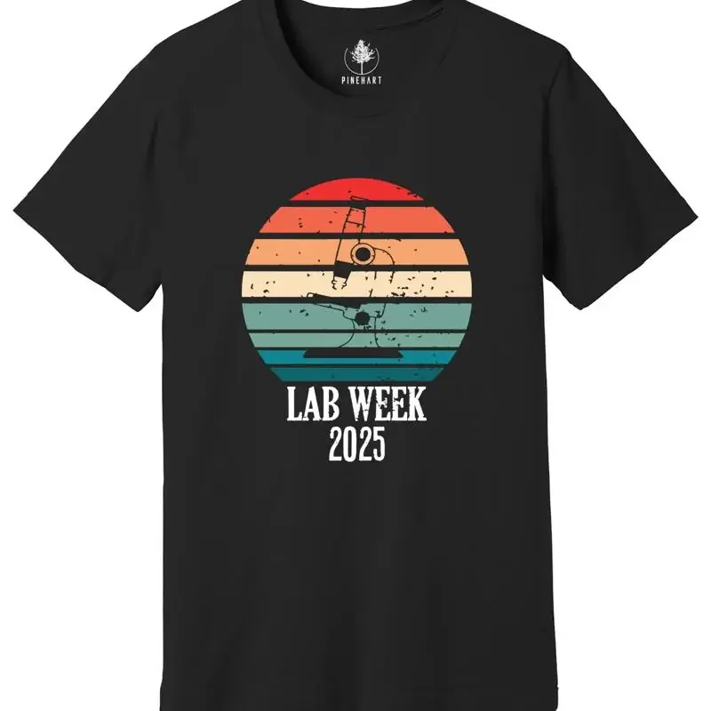 Medical Lab And Science - เสื้อยืด Retro Lab Week 2025, เสื้อยืดห้องปฏิบัติการทางการแพทย์,