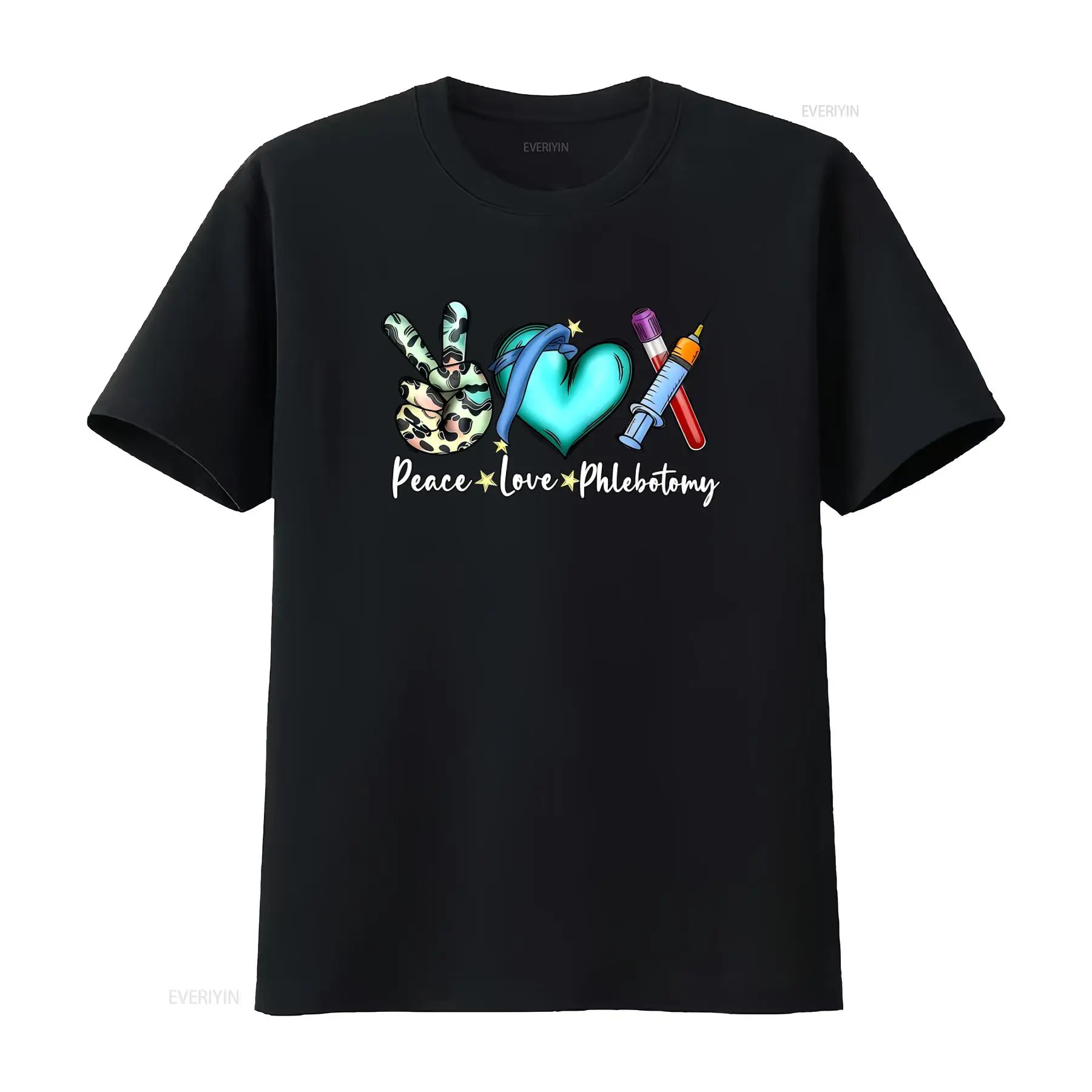 Medical Laboratory Technologist - เสื้อยืด Peace Love Phlebotomy สำหรับผู้เชี่ยวชาญด้านการแพทย์ ช่างเจาะเลือด