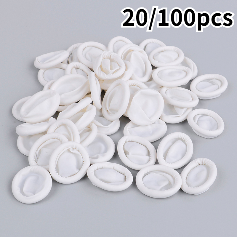 Disposable Gloves Nitrile - ถุงมือยางลาเท็กซ์ป้องกันไฟฟ้าสถิตย์แบบใช้แล้วทิ้ง20/100ชิ้นถุงมือสำหรับต่อคิ้วอุปกรณ์เครื่องมือถอดออกได้จริง