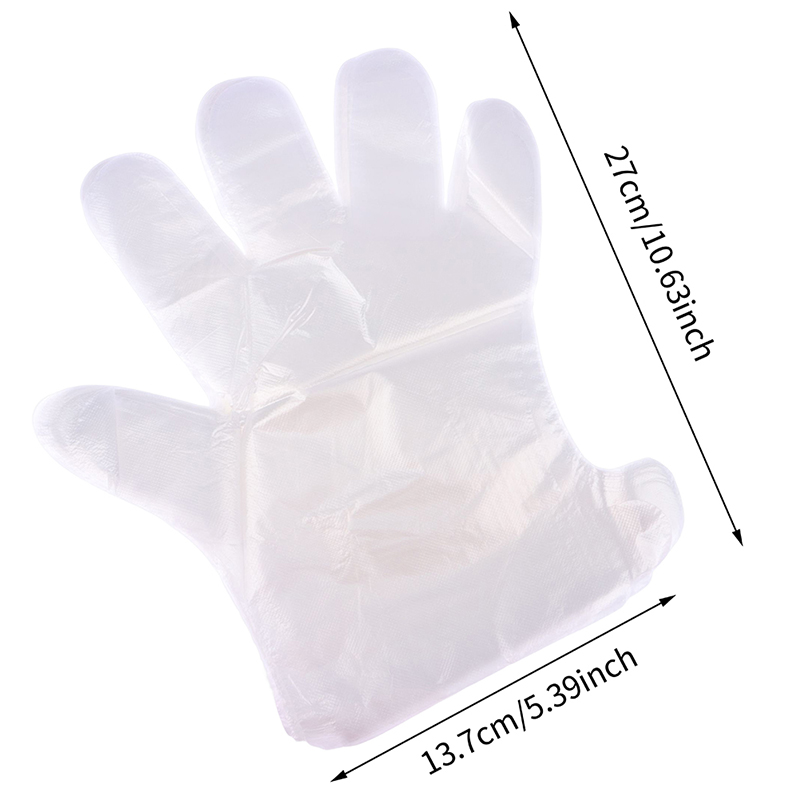 100 ชิ้น PE ที่ว่างเปล่าถุงมือ - Disposable Gloves Nitrile บทวิจารณ์และราคา
