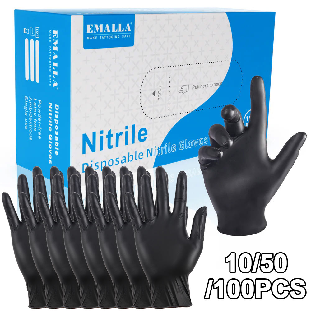 ถุงมือไนไตรล์แบบใช้แล้วทิ้ง 10 - Disposable Gloves Nitrile บทวิจารณ์และราคา
