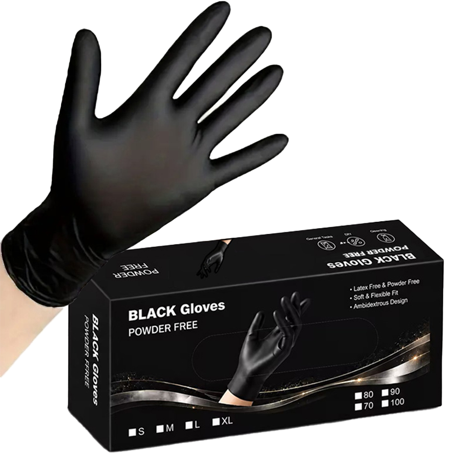 100 ชิ้น/กล่อง ถุงมือไนไตรล์สี - Disposable Gloves Nitrile บทวิจารณ์และราคา
