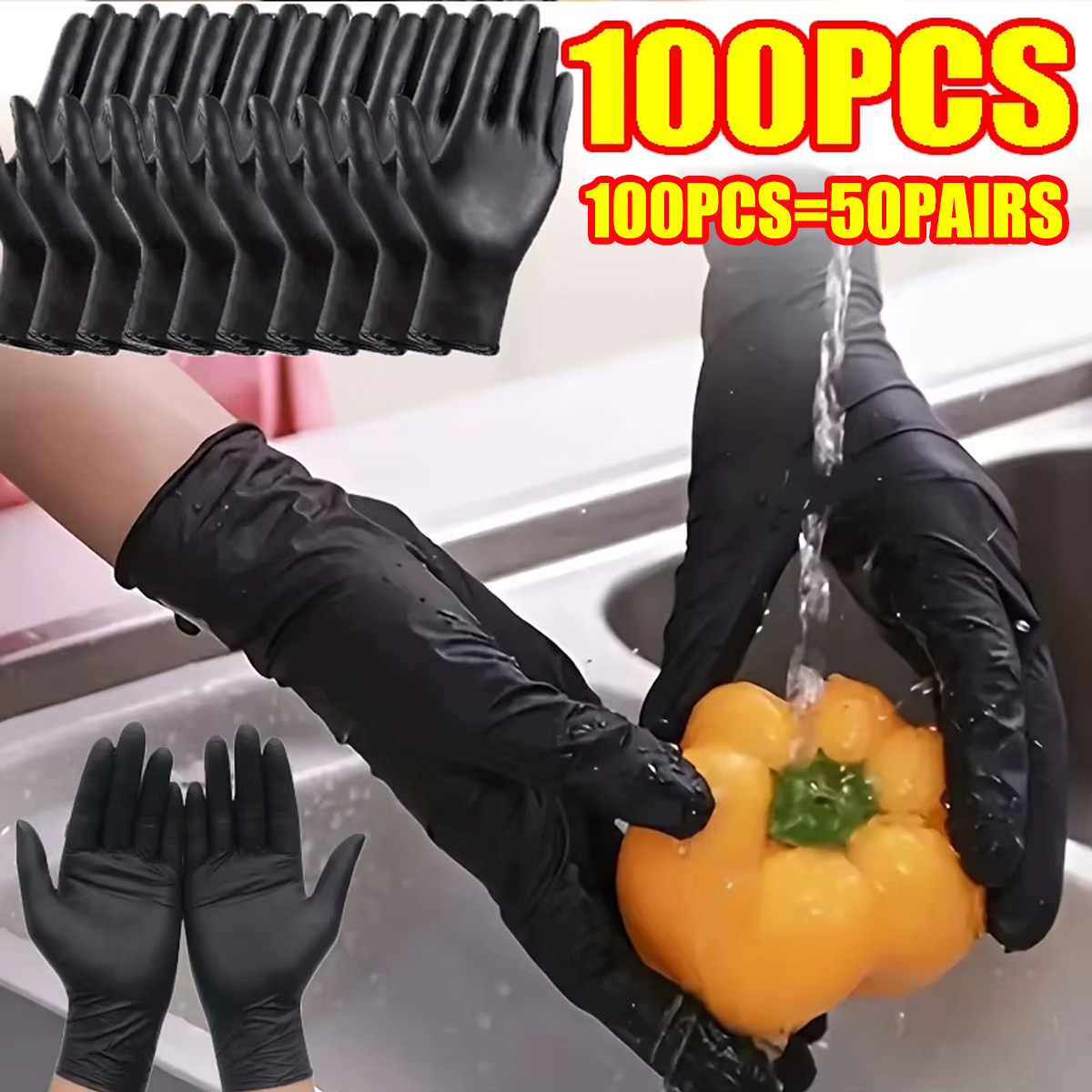 ถุงมือแบบใช้แล้วทิ้งบรรจุภัณฑ์ - Disposable Gloves Nitrile บทวิจารณ์และราคา